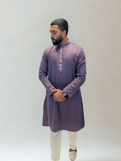Dusty Purple Classic Kurta Set