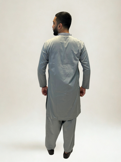 Grey Kurta Shalwar Set