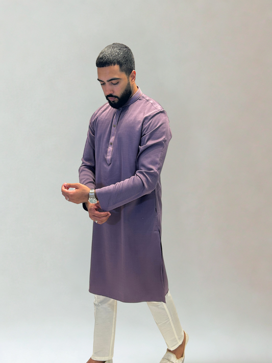 Dusty Purple Classic Kurta Set