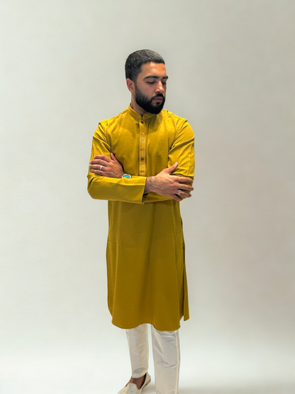 Mustard Yellow Classic Kurta Set