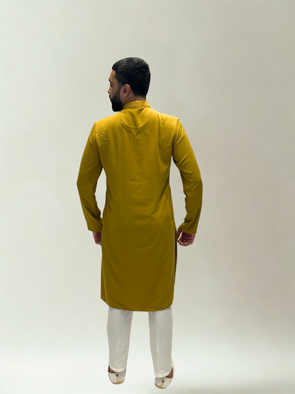 Mustard Yellow Classic Kurta Set