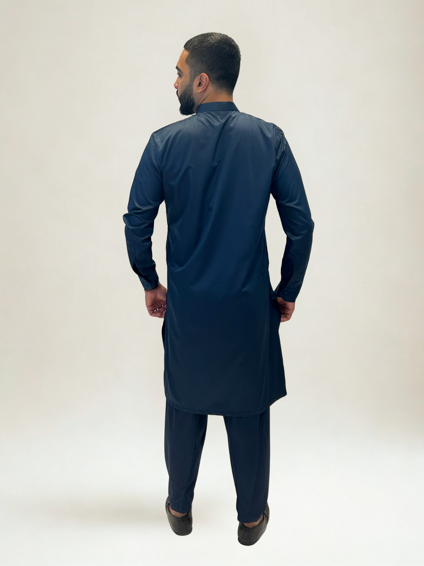 Navy Blue Kurta Shalwar Set