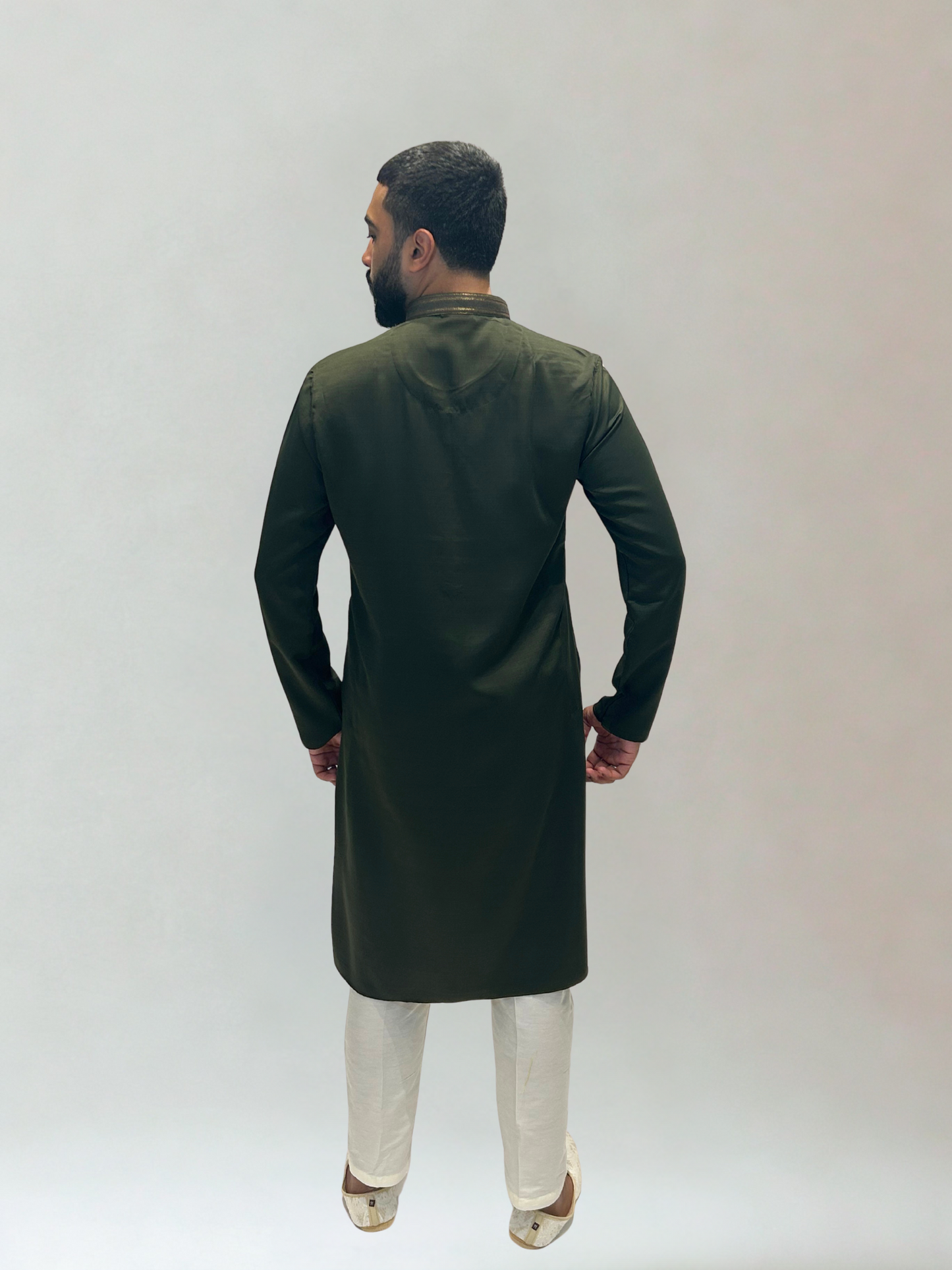 Mehndi Green Classic Kurta Set