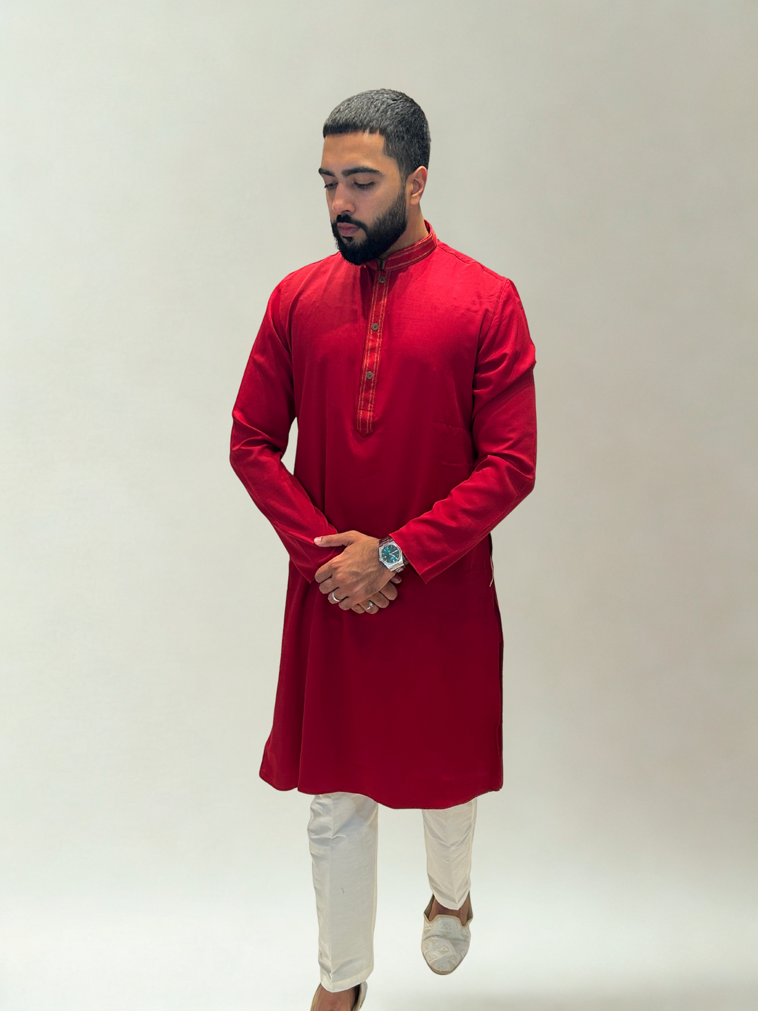 Classic Red Kurta Set