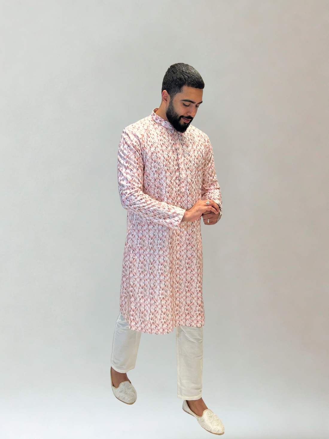 Multicolor Pastel Printed Kurta Set
