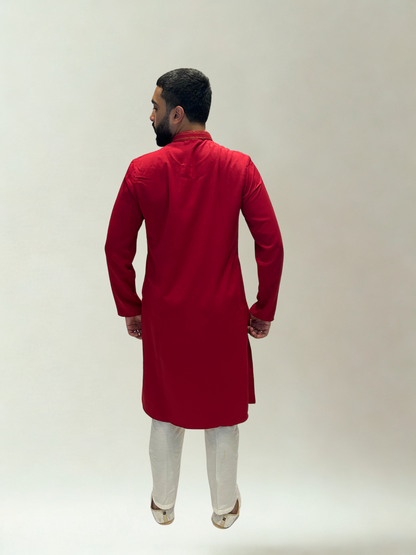 Classic Red Kurta Set